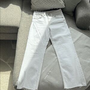 Women's White Zara Jeans